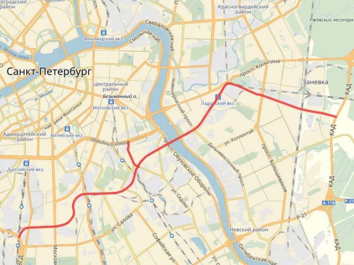 Смольный готов утвердить ППТ второго участка Восточного скоростного диаметра